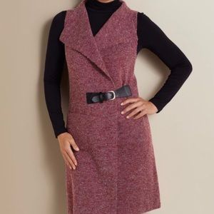 Soft Surroundings Long Sweater Vest PS